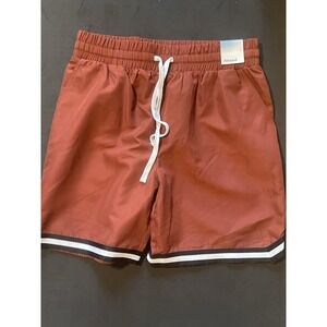 Abound Men's Athletic Shorts Red Fire Size Medium NWT 7" Polyester